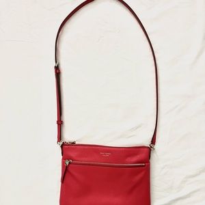 Kate Spade Red Leather Cross Body Purse
